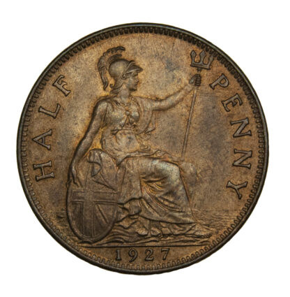 George V 1927 Bronze Halfpenny