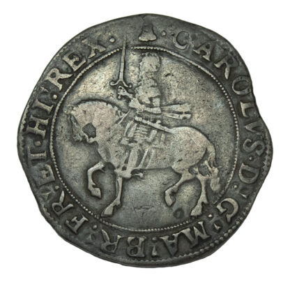 Charles I Halfcrown, Tower Mint, mintmark Bell