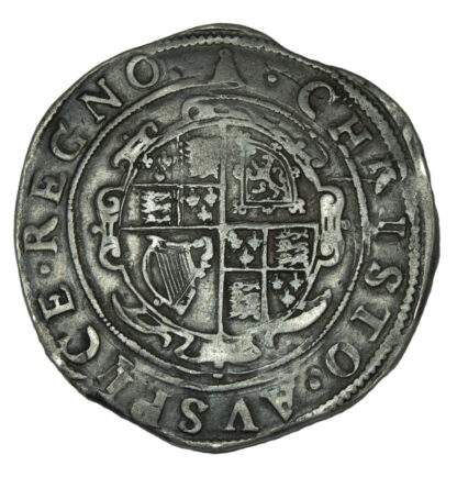 Charles I Halfcrown, Tower Mint, mintmark Bell
