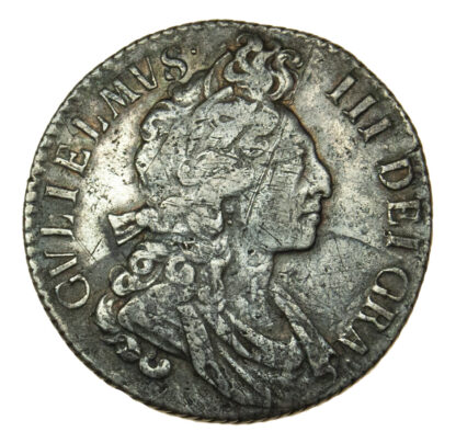 William III, 1699 Shilling (Flaming Hair)