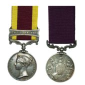 China one clasp & Army Long Service to T Fitzgibbon