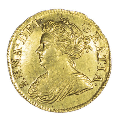 1714 Queen Anne Half Guinea S3575 GEF
