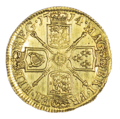 1714 Queen Anne Half Guinea S3575 GEF