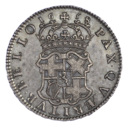 1658 Oliver Cromwell Halfcrown GEF