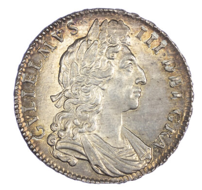 1700 William III Halfcrown S3494 As Struck Prooflike