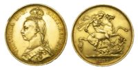 Victoria 1887 Gold Two Pounds