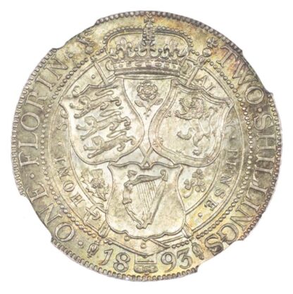 1893 OH Victoria Florin MS63+