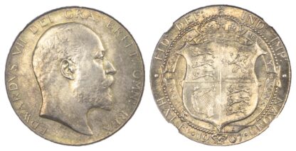 1907 Edward VII Halfcrown MS63+