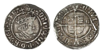 Henry VIII Halfgroat Canterbury - Second Coinage