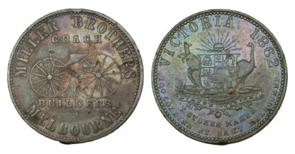 Australia, Miller Brothers, Copper Penny Token