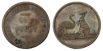 Flavelle Bros. & Co., Australia, Copper Penny Token