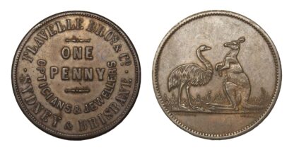 Flavelle Bros. & Co., Australia, Copper Penny Token