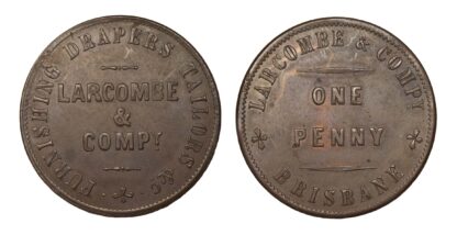 Larcombe & Co., Australia, Copper Penny Token
