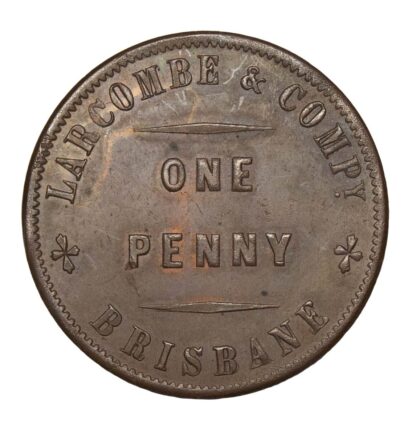 Larcombe & Co., Australia, Copper Penny Token