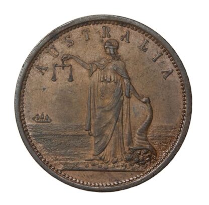 R. Parker, Australia, Copper Penny Token