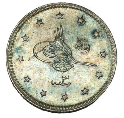Turkey, 1911, Silver 2 Kurush