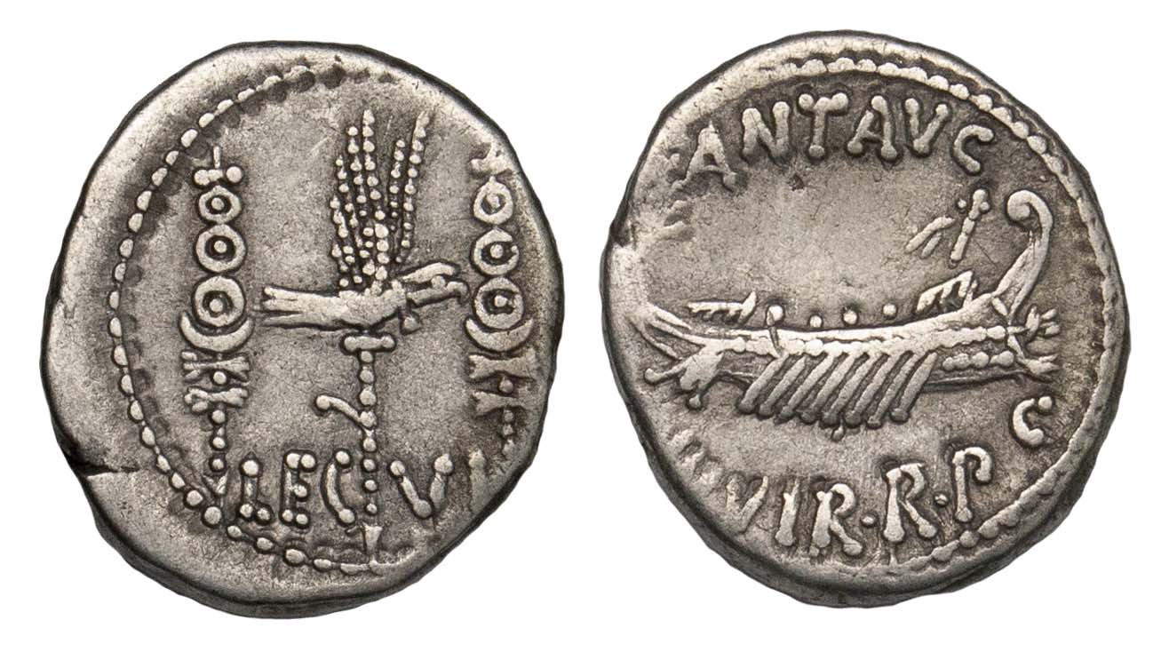 Mark Antony, Silver Denarius