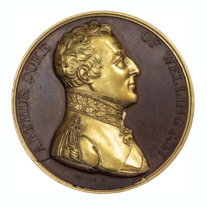 Battle of Vittoria, Wellington, silver medal 1813