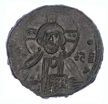 Byzantine Follis, bust of Christ