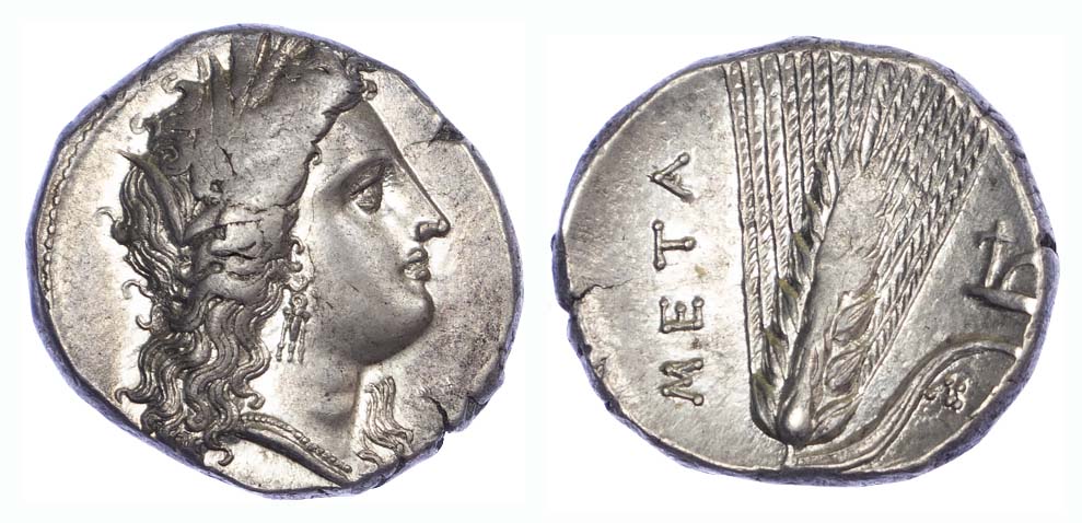 Lucania, Metapontum, Silver Nomos