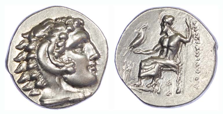Alexander the Great, Silver Drachm, Lifetime Issue