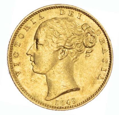 1849 Roman I Victoria Sovereign Near Very Fine