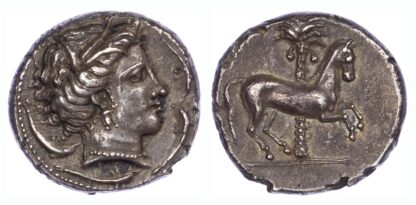 Sicily, Siculo-Punic, Entella, Silver Tetradrachm