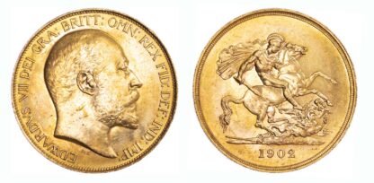 1902 Edward VII Currency Five Pounds - Almost Uncirculated