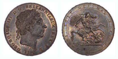 1818 LVIII George III Crown Almost Uncirculated