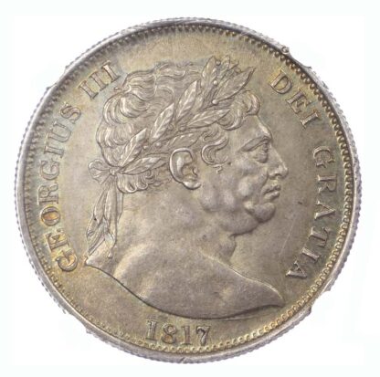1817 LH George III Halfcrown MS61