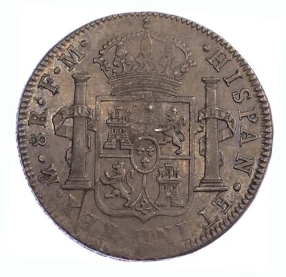 1793 Oval Countermark Struck on 8 Reales of Charles IIII