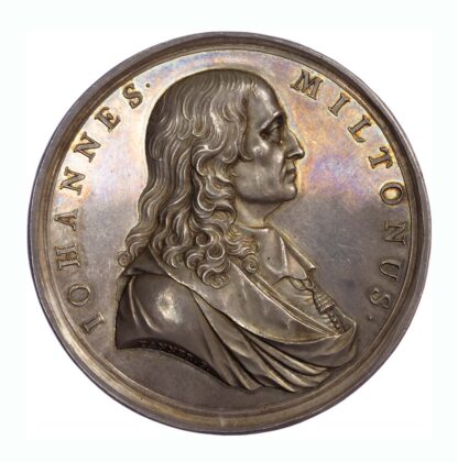 George II, J Milton monument, AR medal 1737