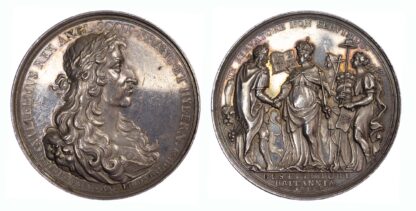 William & Mary, Act of Toleration, AR Medal, 1689