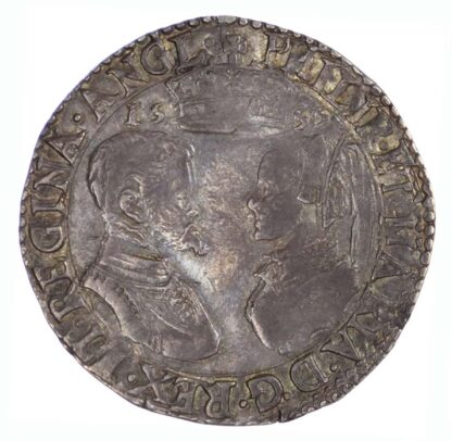 1555 Philip and Mary Shilling English Titles Only S2501