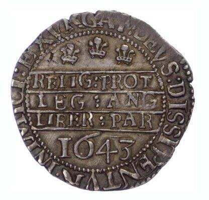 1643 Charles I Oxford Sixpence S2981