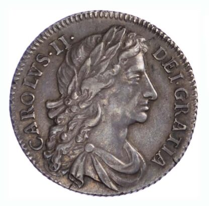 1684 Charles II Shilling Fourth Bust About EF