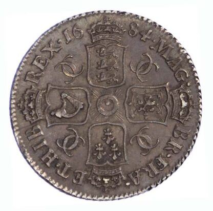 1684 Charles II Shilling Fourth Bust About EF