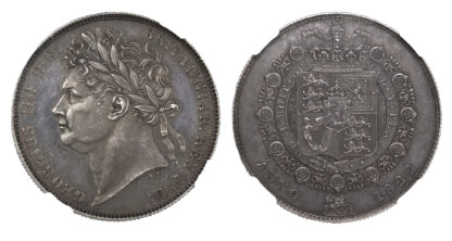 1822 George IV Pattern Halfcrown R7 Unique