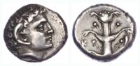 Kyrenaica, Kyrene, Silver Didrachm