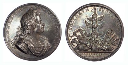 George I, Naval action off Cape Passaro, AR medal, 1718