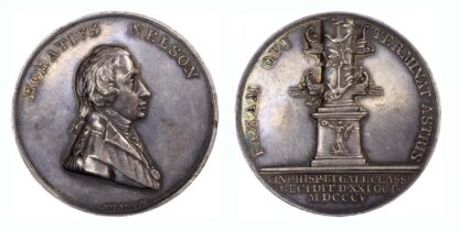 George III, Admiral Nelson, Death at Trafalgar AR medal,1805