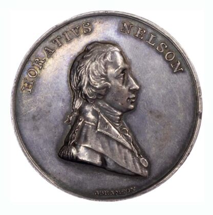 George III, Admiral Nelson, Death at Trafalgar AR medal,1805