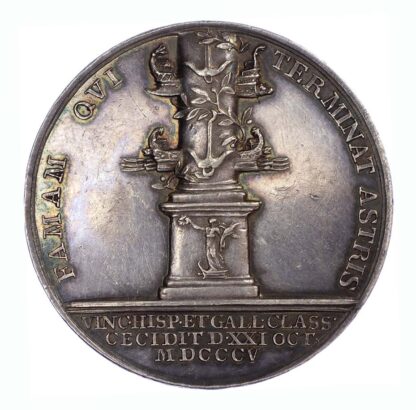George III, Admiral Nelson, Death at Trafalgar AR medal,1805