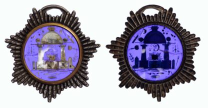 Freemason, Royal Arch AR enamel and jewel case, c1800