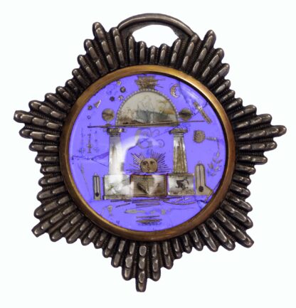 Freemason, Royal Arch AR enamel and jewel case, c1800