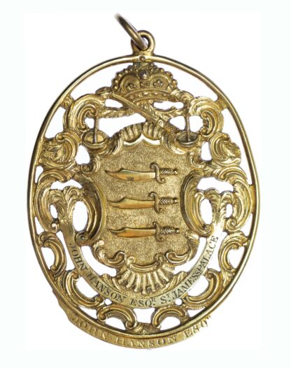 Westminster & Middlesex magistrate office badge, c1780