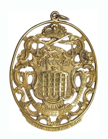 Westminster & Middlesex magistrate office badge, c1780