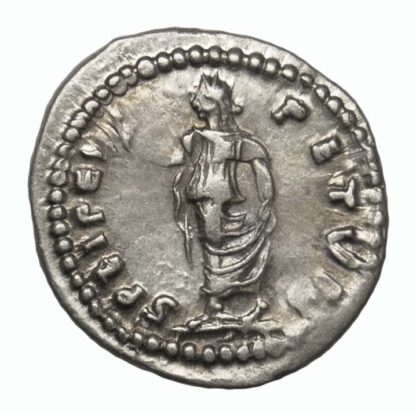 Geta (as Caesar), Silver Denarius
