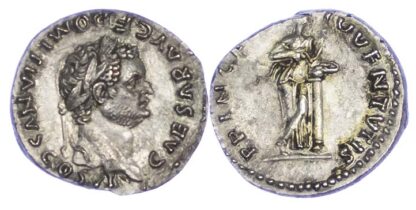 Domitian (as Caesar), Silver Denarius, Eruption Date