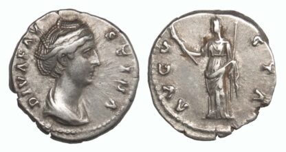 Diva Faustina Senior, Silver Denarius